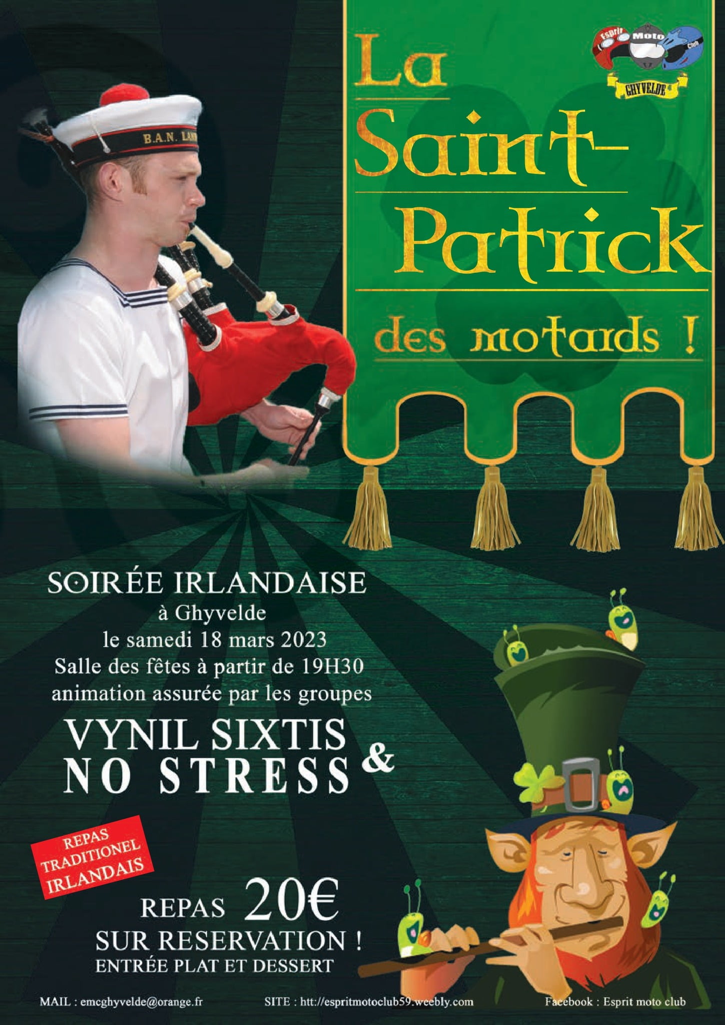 Saint-Patrick par l’Esprit Moto Club